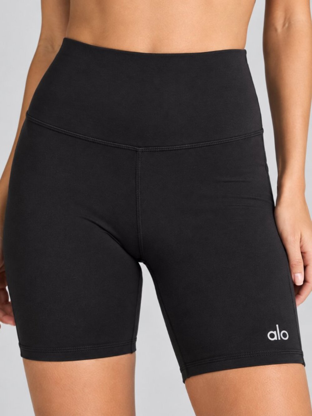 Alo Yoga High-Waist 6" Biker Shorts Black Size Small